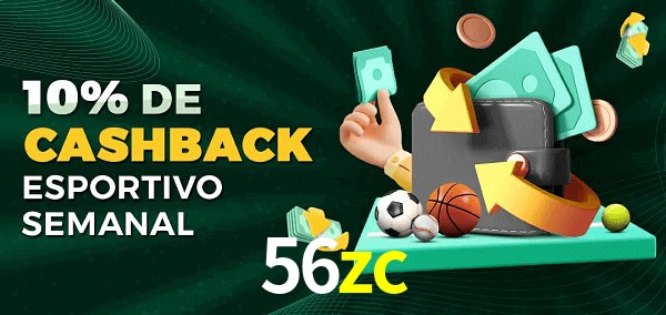 10% de bônus de cashback na 56zc